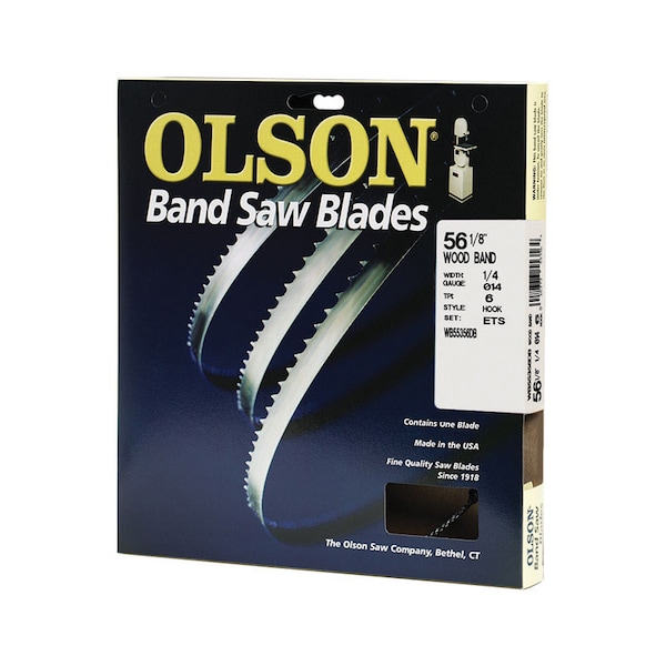 Olson Saw Olson 56.1 in. L X 0.3 in. W Carbon Steel Band Saw Blade 6 TPI Hook teeth 1 pk WB55356 - main